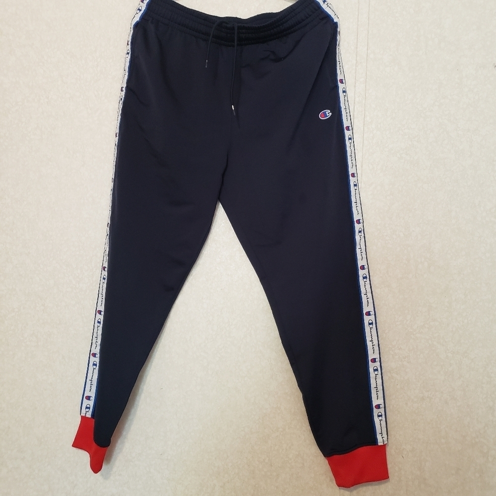 CHAMPION NAVY BLUE... SWEATPANTS...SIZE:LARGE